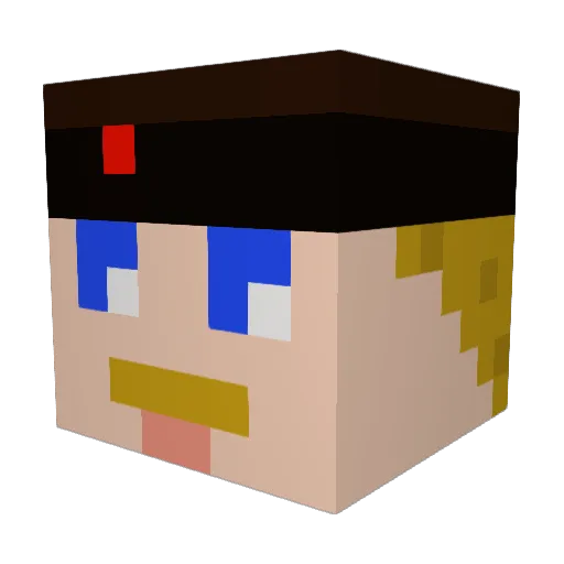 Lays697 Minecraft avatar head, 3D render