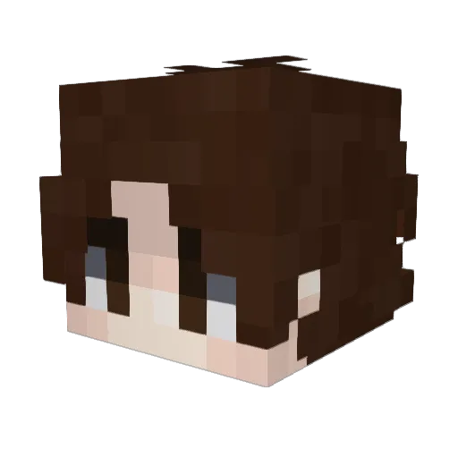 Laysito Minecraft avatar head, 3D render