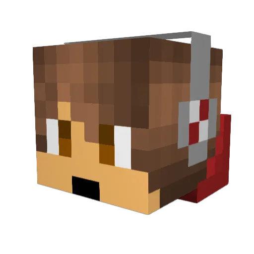 Laythan_Koop Minecraft avatar head, 3D render