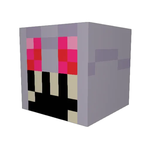 Layynoz Minecraft avatar head, 3D render