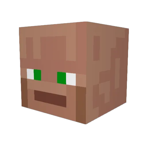 Layyzzzzz Minecraft avatar head, 3D render