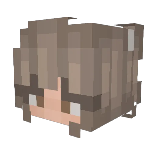 Layzee1011 Minecraft avatar head, 3D render