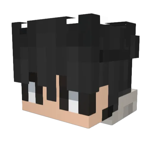 LazBeat Minecraft avatar head, 3D render