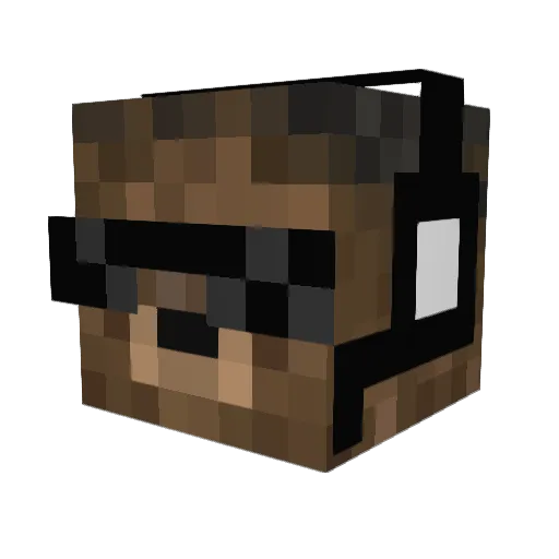 LazEmi Minecraft avatar head, 3D render