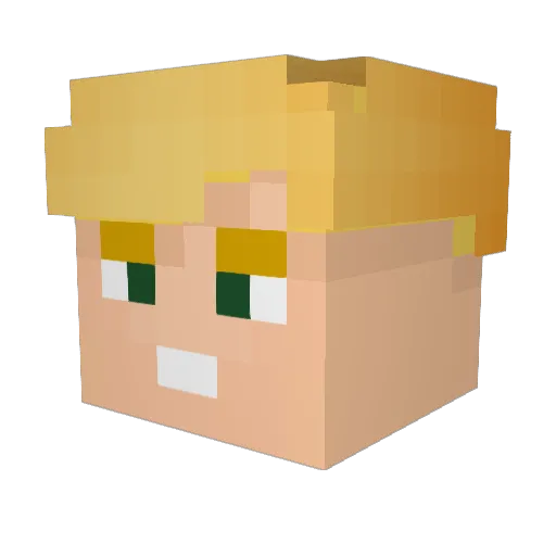 LazJim231 Minecraft avatar head, 3D render