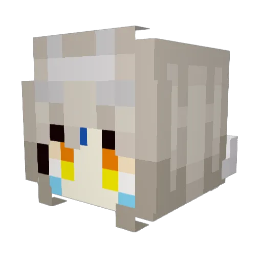 Lazacrus Minecraft avatar head, 3D render
