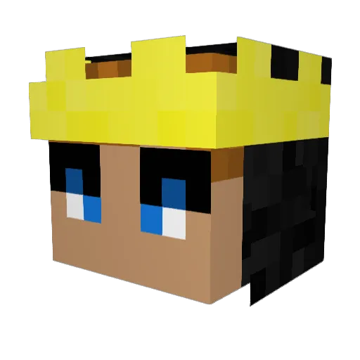 LazarBlaze Minecraft avatar head, 3D render