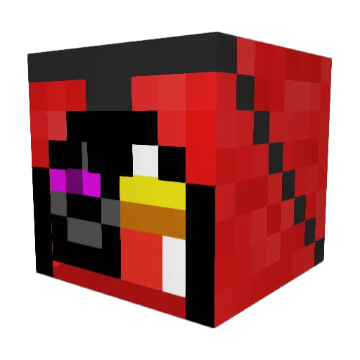 LazarBot_1 Minecraft avatar head, 3D render