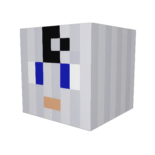 LazarBulat Minecraft avatar head, 3D render