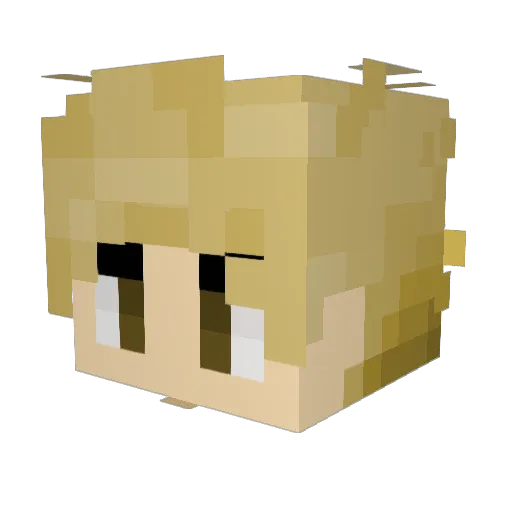 LazarGem Minecraft avatar head, 3D render