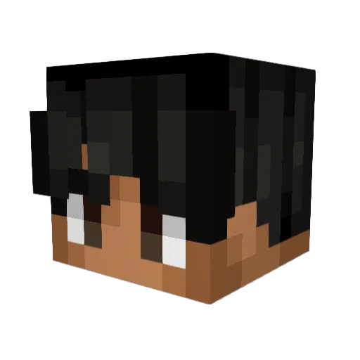 LazarPC3 Minecraft avatar head, 3D render