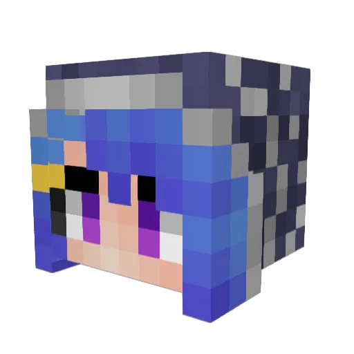 Lazaro Minecraft avatar head, 3D render