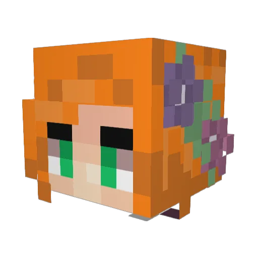 LazarusComplex Minecraft avatar head, 3D render