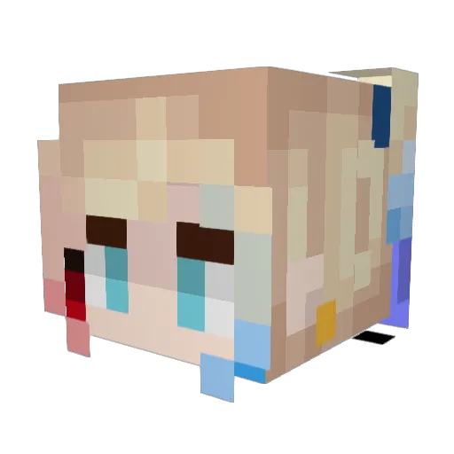 LazarusXII Minecraft avatar head, 3D render