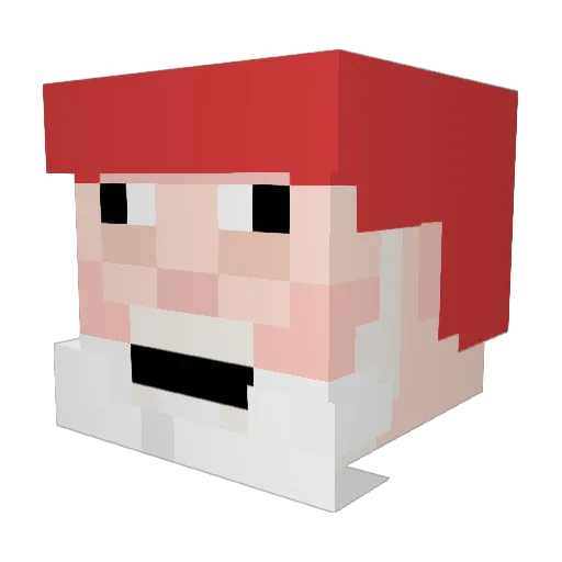 Laze_dc Minecraft avatar head, 3D render