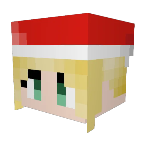 Lazensha Minecraft avatar head, 3D render