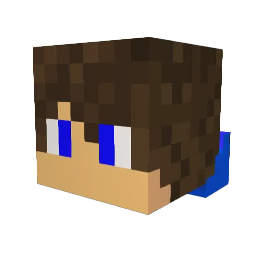 Lazer0917 Minecraft avatar head, 3D render