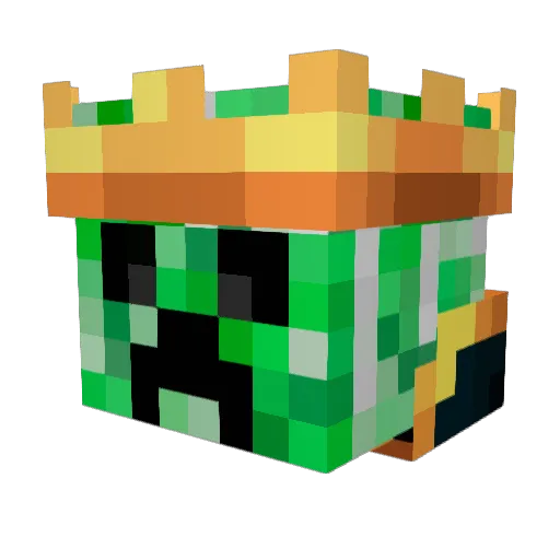 LazerBloodCow Minecraft avatar head, 3D render