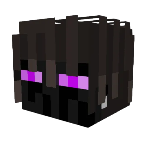 LazerPhazer Minecraft avatar head, 3D render