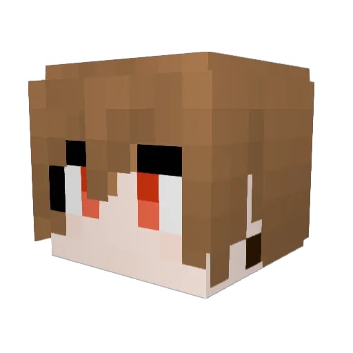 LazerRhino Minecraft avatar head, 3D render