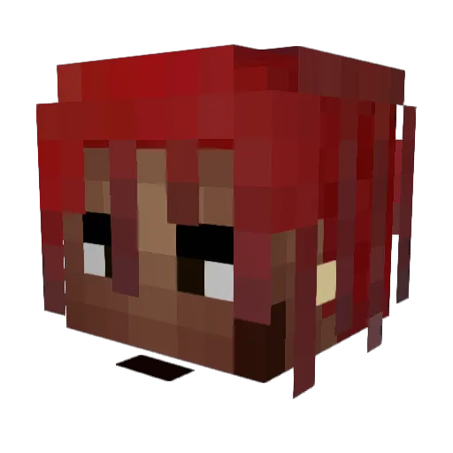 LazerSmh Minecraft avatar head, 3D render