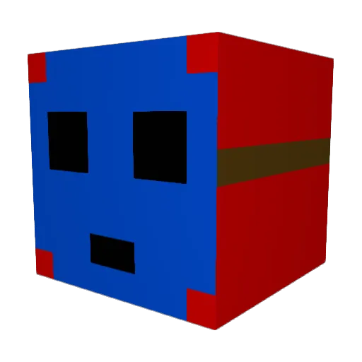 LazerSpaceCat Minecraft avatar head, 3D render