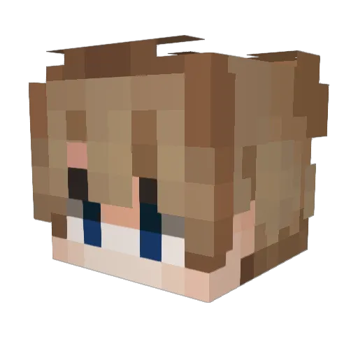 LazerTroll Minecraft avatar head, 3D render