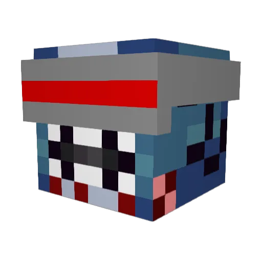 Lazer_Shark Minecraft avatar head, 3D render