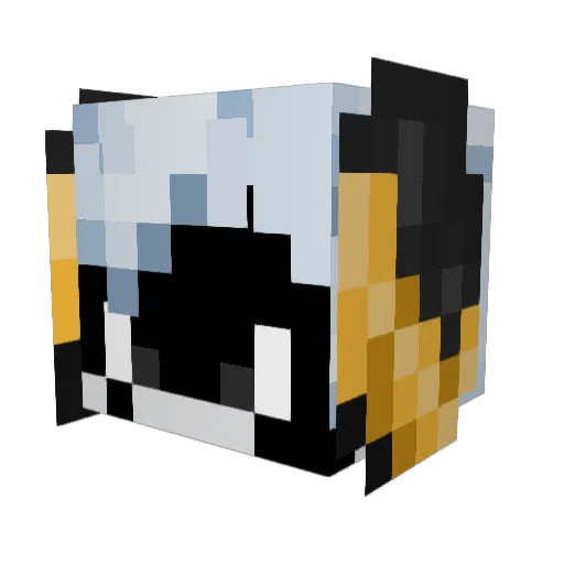 Lazera_1 Minecraft avatar head, 3D render