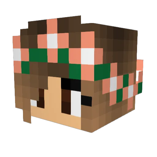 Lazercorn101 Minecraft avatar head, 3D render