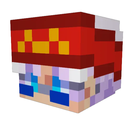 Lazerlaz2017 Minecraft avatar head, 3D render