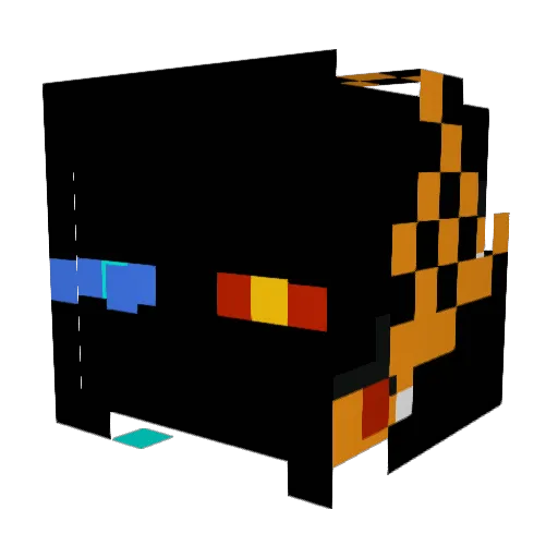 Lazerman96 Minecraft avatar head, 3D render