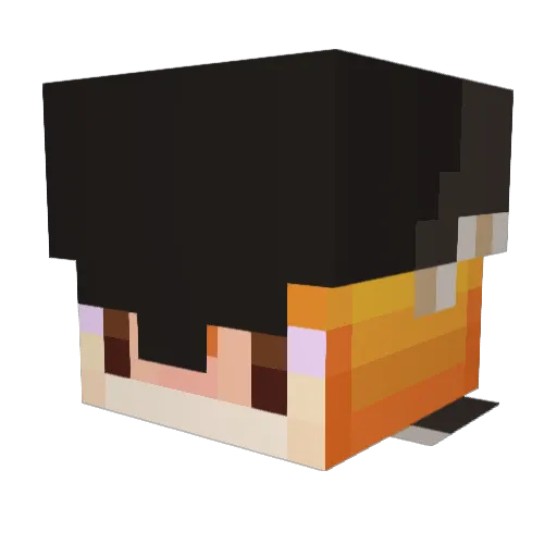 Lazermaster_K Minecraft avatar head, 3D render