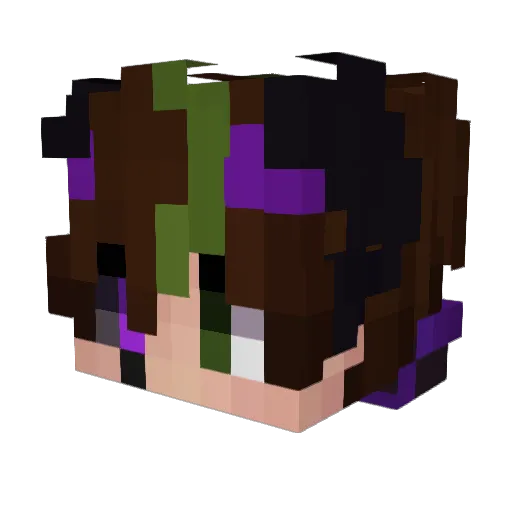 Lazers_ Minecraft avatar head, 3D render