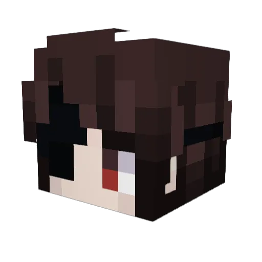 Lazex_0 Minecraft avatar head, 3D render