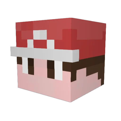 Lazixx Minecraft avatar head, 3D render