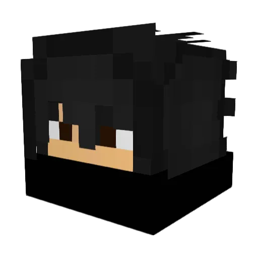 Lazok Minecraft avatar head, 3D render