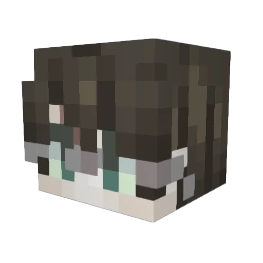 LazonPang Minecraft avatar head, 3D render