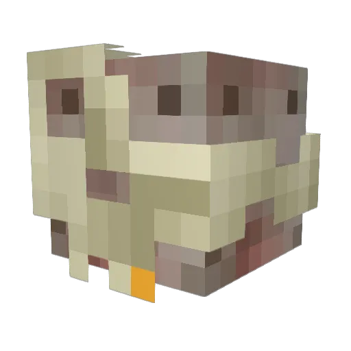 Laztiks Minecraft avatar head, 3D render