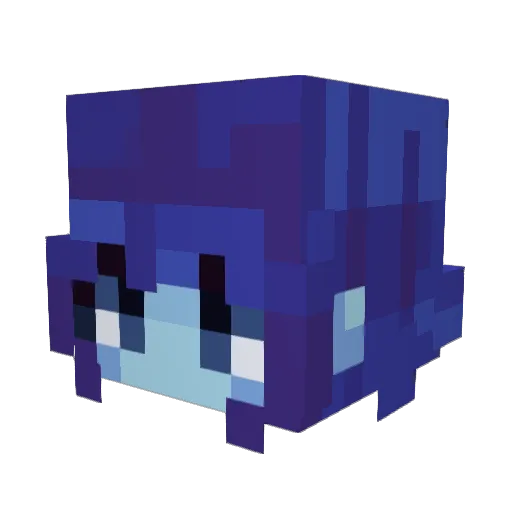 LazuliAsahina Minecraft avatar head, 3D render