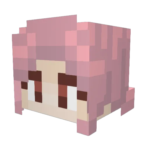 LazuliZodiac Minecraft avatar head, 3D render