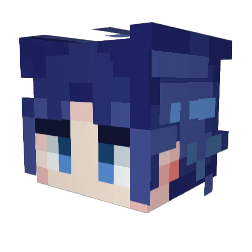 Lazuli_Heart Minecraft avatar head, 3D render