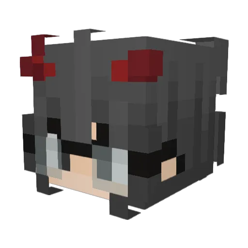 Lazulity Minecraft avatar head, 3D render