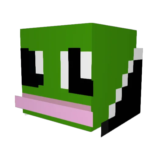 Lazuno34 Minecraft avatar head, 3D render