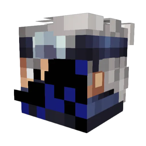 Lazur72 Minecraft avatar head, 3D render