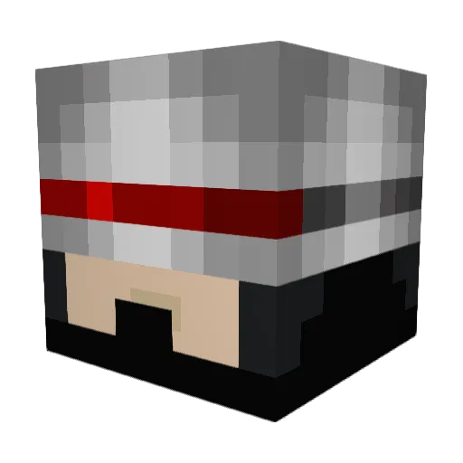 Lazurus_Long Minecraft avatar head, 3D render