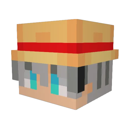 Lazx_ Minecraft avatar head, 3D render