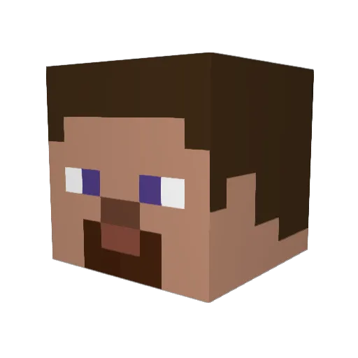 LazyBoy199 Minecraft avatar head, 3D render