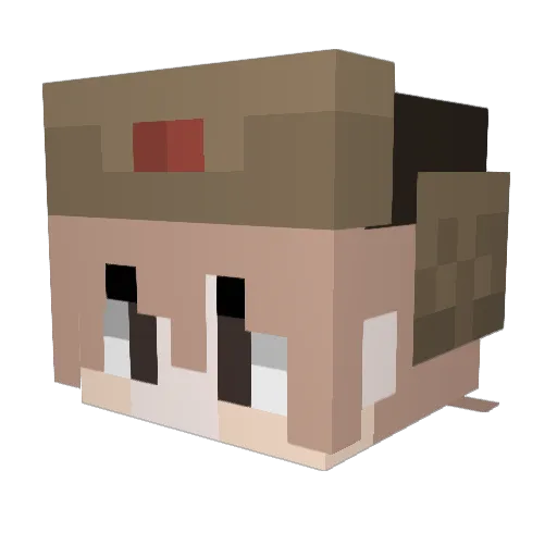 LazyBoyTH Minecraft avatar head, 3D render