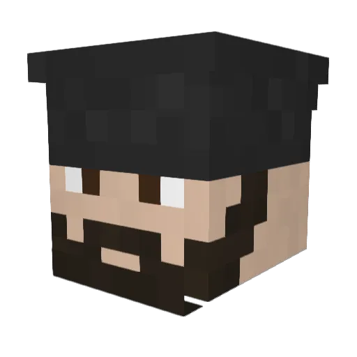 LazyChriz Minecraft avatar head, 3D render